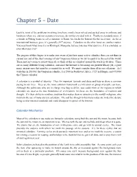 Chapter 5 – Date