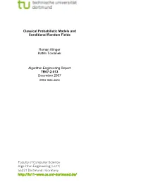 Classical Probabilistic Models and Conditional Random Fields