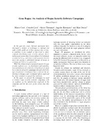 Gone Rogue: an Analysis of Rogue Security Software Campaigns (Invited Paper)