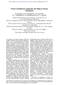 Permo-Carboniferous Magmatism and Rifting in Europe: Introduction