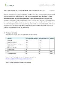 Quick Start Guide for Guruplug Server Standard and Server Plus GTI-2010.05.07
