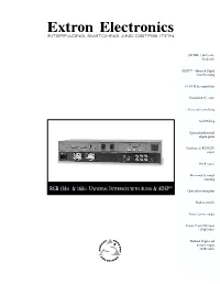 RGB 138Xi & 168Xi UNIVERSAL INTERFACES with AUDIO