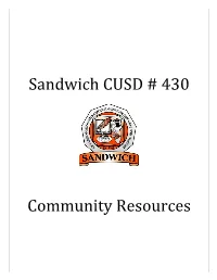 Sandwich Community Resources