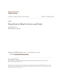 From Font to Meal to Service and Unity Maxwell E