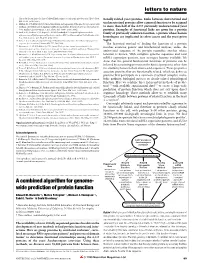 A Combined Algorithm for Genome- Wide Prediction of Protein Function