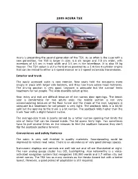 Acura TSX 2009