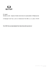 Aspects of Kinetic and Mnemonic Representation in Redjang Ritual