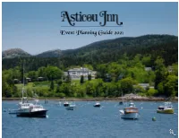 Asticou Inn Event Planning Guide 2021