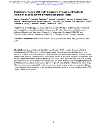 Dephosphorylation of the NPR2 Guanylyl Cyclase Contributes to Inhibition of Bone Growth by Fibroblast Growth Factor