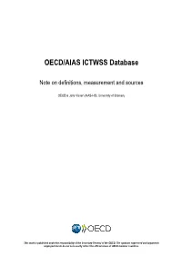 OECD/AIAS ICTWSS Database