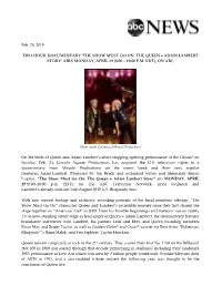 ABC News the Show Must Go on the Story of Queen Adam