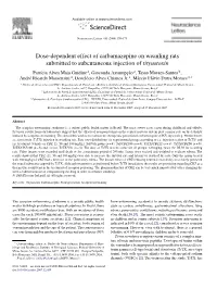 Dose-Dependent Effect of Carbamazepine on Weanling Rats