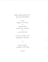 Of in Partial Fulfillment of the Of