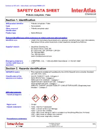 SAFETY DATA SHEET Phthalic Anhydride - Flake