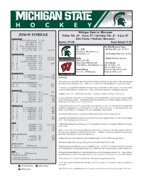 2014-15 SCHEDULE Friday, Feb