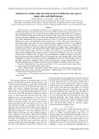 Analysis of a Robust Edge Detection System in Different Color Spaces Using Color and Depth Images Mousavi S.M.H., Lyashenko V., Prasath V.B.S