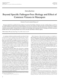 Beyond Specific Pathogen-Free: Biology and Effect of Common