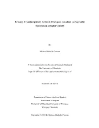 Canadian Cartographic Materials in a Digital Context