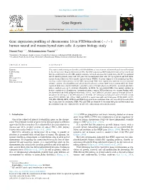 Gene Expression Profiling of Chromosome 10 in PTEN-Knockout