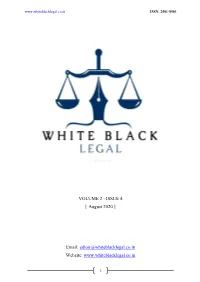 ISSUE 4 || August 2020 ||