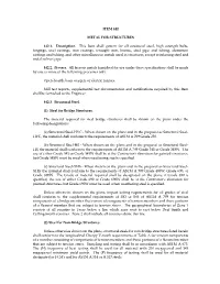 ITEM 442 METAL for STRUCTURES 442.1. Description. This Item Shall