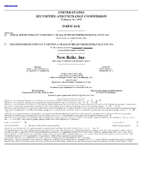 New Relic, Inc. (Exact Name of Registrant As Specified in Its Charter)