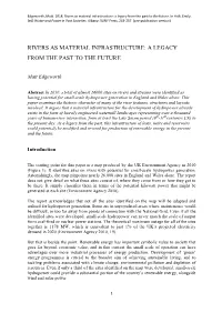 Rivers As Material Infrastructure: a Legacy from the Past to the Future
