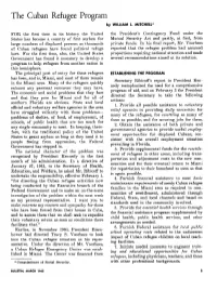 The Cuban Refugee Program by WILLIAM 1