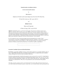 Transformation of Coordinates Between Two Horizontal Geodetic