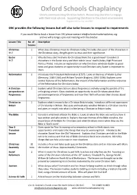 Churches to Engage with Their Local Schools