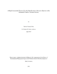 A Rapid Assessment Protocol for the Identification of Invasive Species in the Albemarle-Pamlico National Estuary