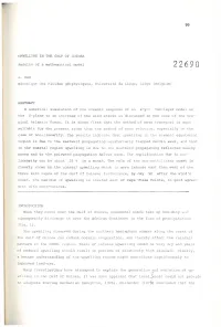99 UPWELLING in the GULF of GUINEA Results of a Mathematical