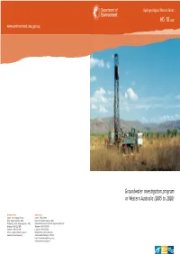 Groundwater Investigation Program in Western Australia (2005 to 2020)