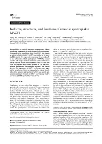 Isoforms, Structures, and Functions of Versatile Spectraplakin MACF1