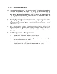 3745-1-09 Scioto River Drainage Basin. (A) the Water Bodies Listed in Table 9-1 of This Rule Are Ordered from Downstream to Upst