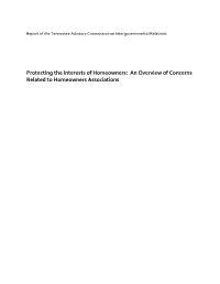 An Overview of Concerns Related to Homeowners Associations