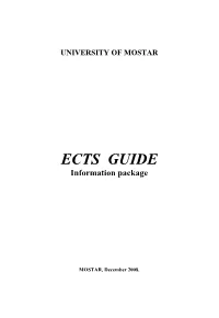 ECTS GUIDE Information Package