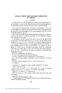 Locally Finite and Solvable Subgroups of Sfields