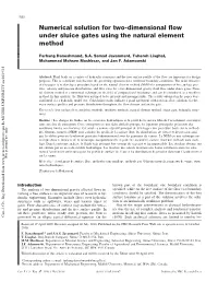 Numerical Solution for Two-Dimensional Flow Under Sluice Gates Using the Natural Element Method