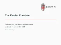 The Parallel Postulate