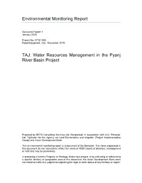 Environmental Monitoring Report TAJ: Water Resources