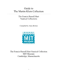 Guide to the Martin Klein Collection