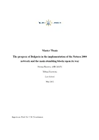 Master Thesis the Progress of Bulgaria in the Implementation Of