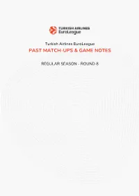 Past Match-Ups & Game Notes