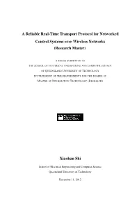 A Reliable Real-Time Transport Protocol for Networked Control