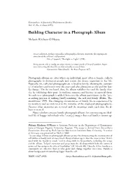Building Character in a Photograph Album