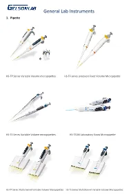 General Lab Instruments 1