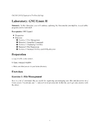CSC161 2011S : Laboratory: GNU/Linux II