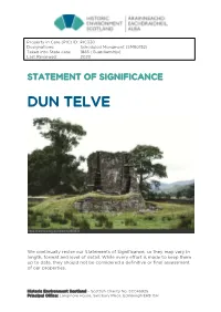 Dun Telve Statement of Significance
