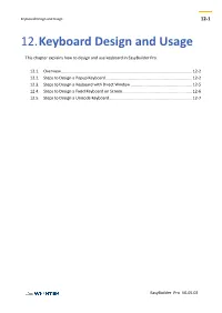 Keyboard Design and Usage 12-1